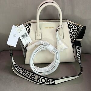 Michael Kors Avril Leather & Calf Hair Bag